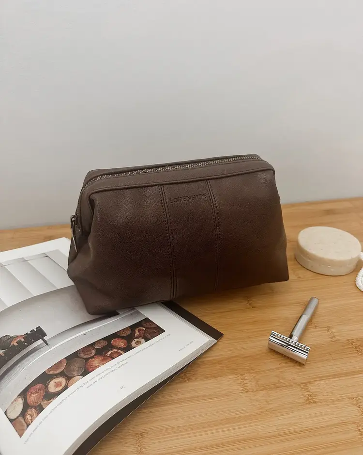 Louenhide Albie Cosmetic Case Saddle Chocolate