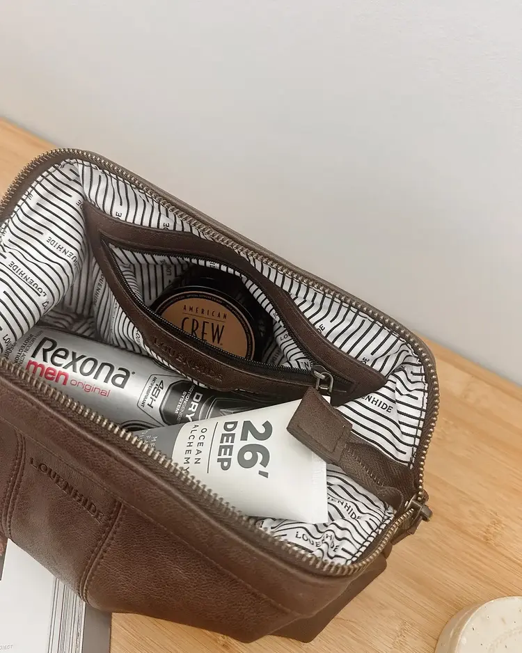 Louenhide Albie Cosmetic Case Saddle Chocolate