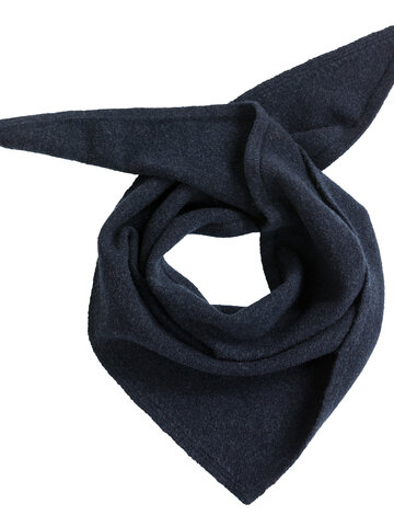 Yaya Knitted Triangle Scarf Cat Black Melange