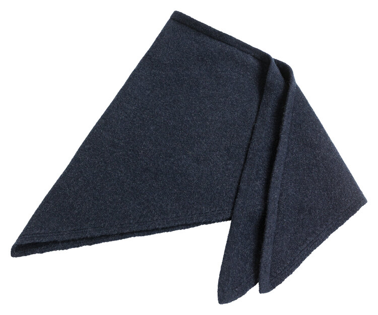 Yaya Knitted Triangle Scarf Cat Black Melange