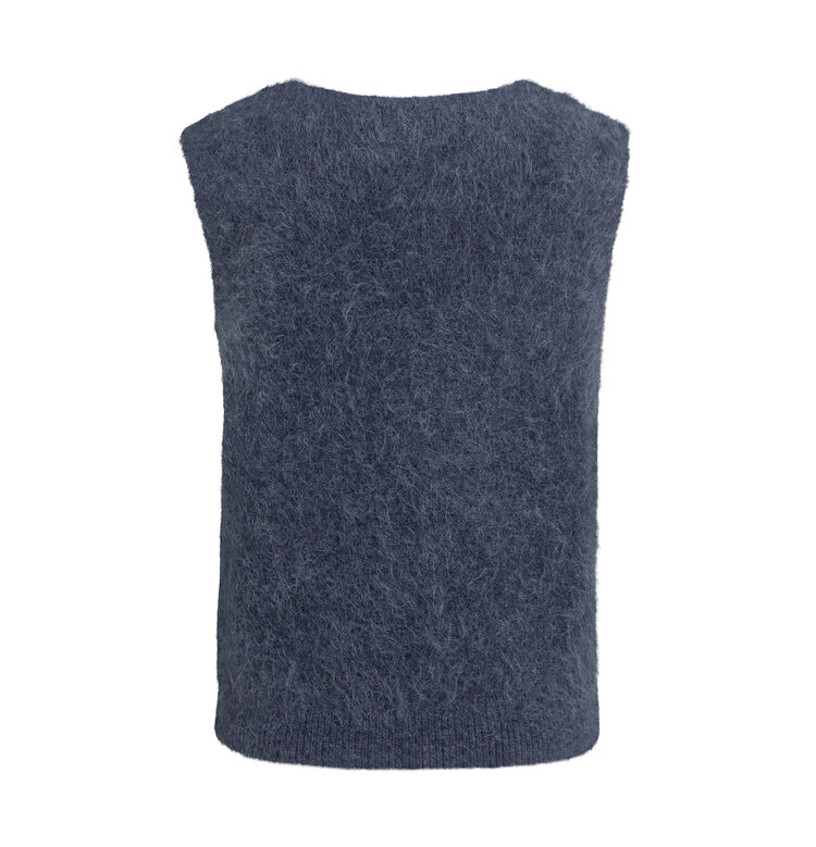 Yaya Spencer with Deep V-Neck Odyssey Gray Melange