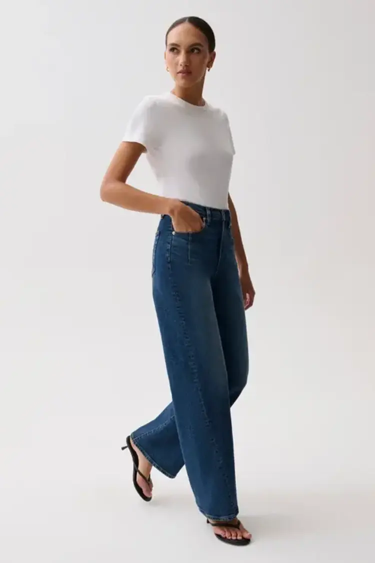 Pistola KYRA High Rise Bowed Wide Leg Inkwell