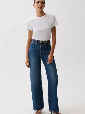 Pistola KYRA High Rise Bowed Wide Leg Inkwell