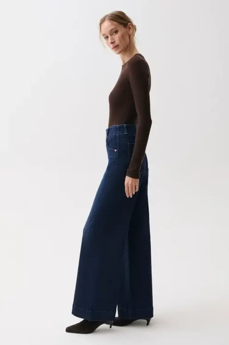 Pistola LANA Double Button High Rise Ultra Wide Leg Pant Starstruck
