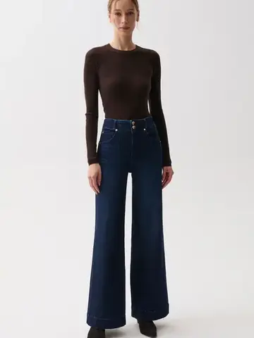 Pistola LANA Double Button High Rise Ultra Wide Leg Pant Starstruck