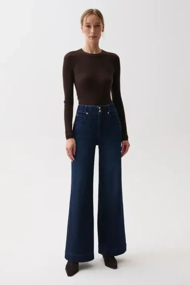 Pistola LANA Double Button High Rise Ultra Wide Leg Pant Starstruck