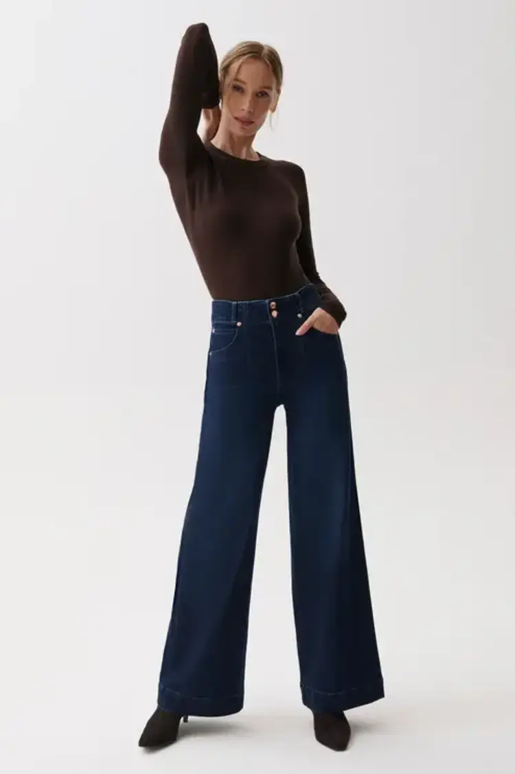 Pistola LANA Double Button High Rise Ultra Wide Leg Pant Starstruck