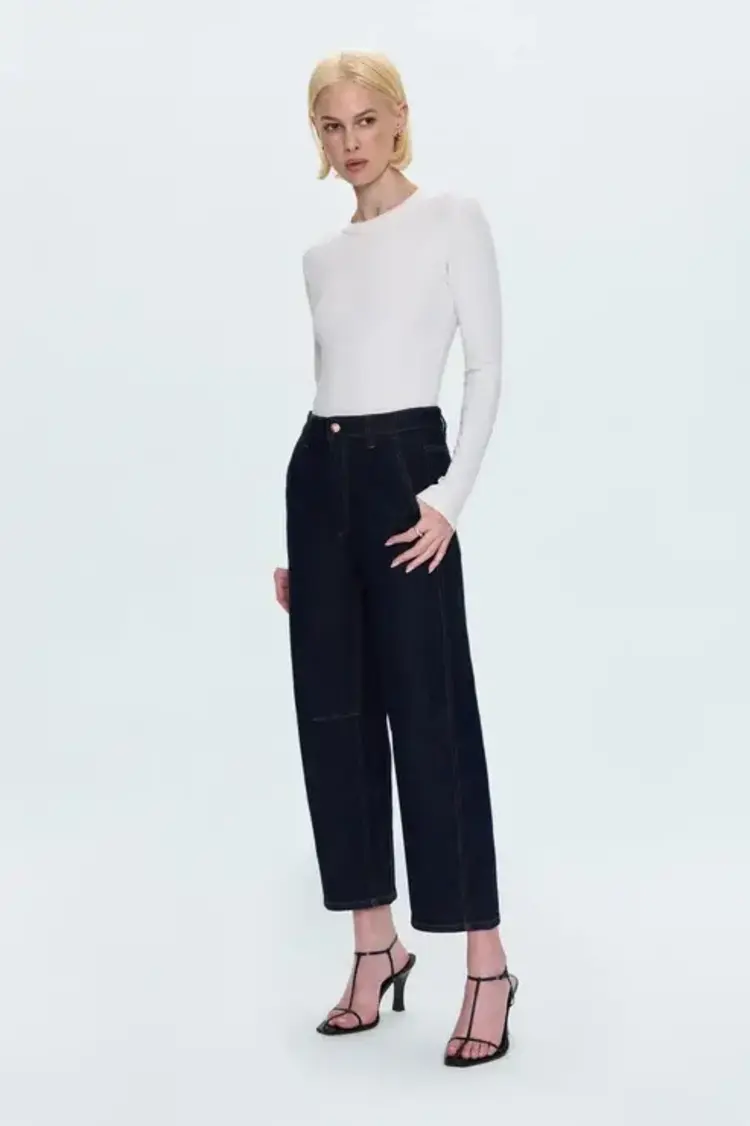 Pistola BEAU Seamed Crescent Raw Jean Nightfall