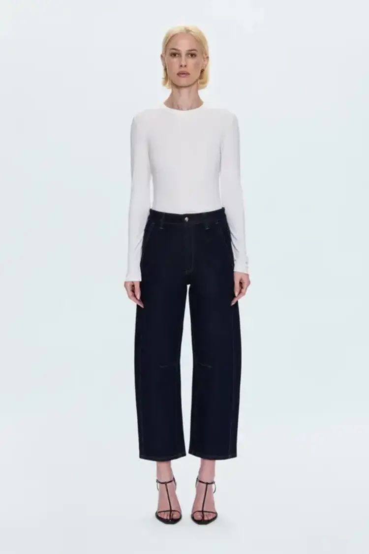 Pistola BEAU Seamed Crescent Raw Jean Nightfall