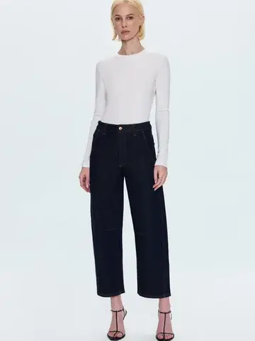 Pistola BEAU Seamed Crescent Raw Jean Nightfall