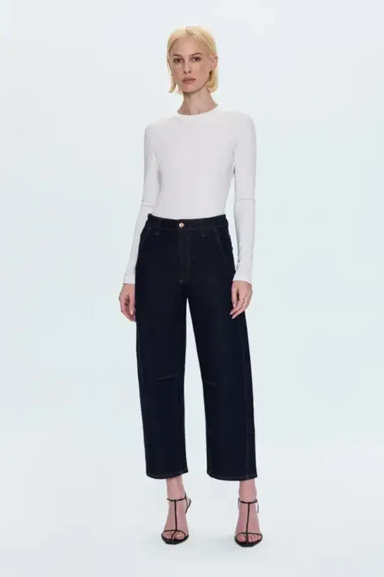 Pistola BEAU Seamed Crescent Raw Jean Nightfall