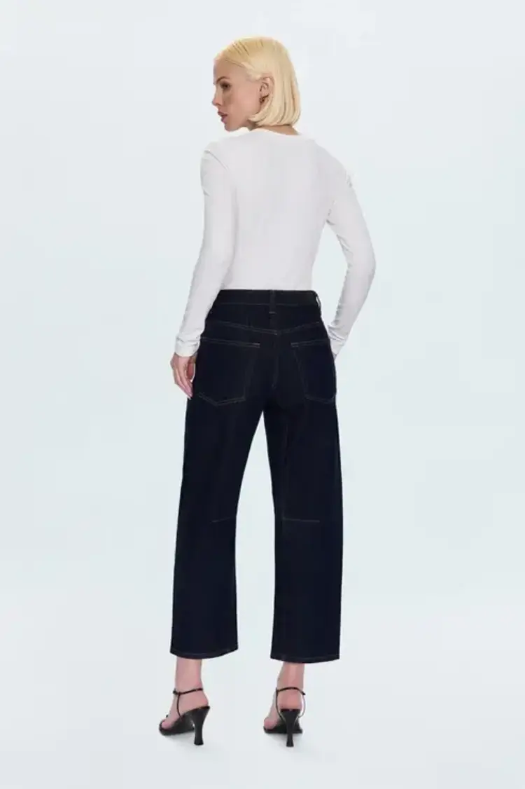 Pistola BEAU Seamed Crescent Raw Jean Nightfall