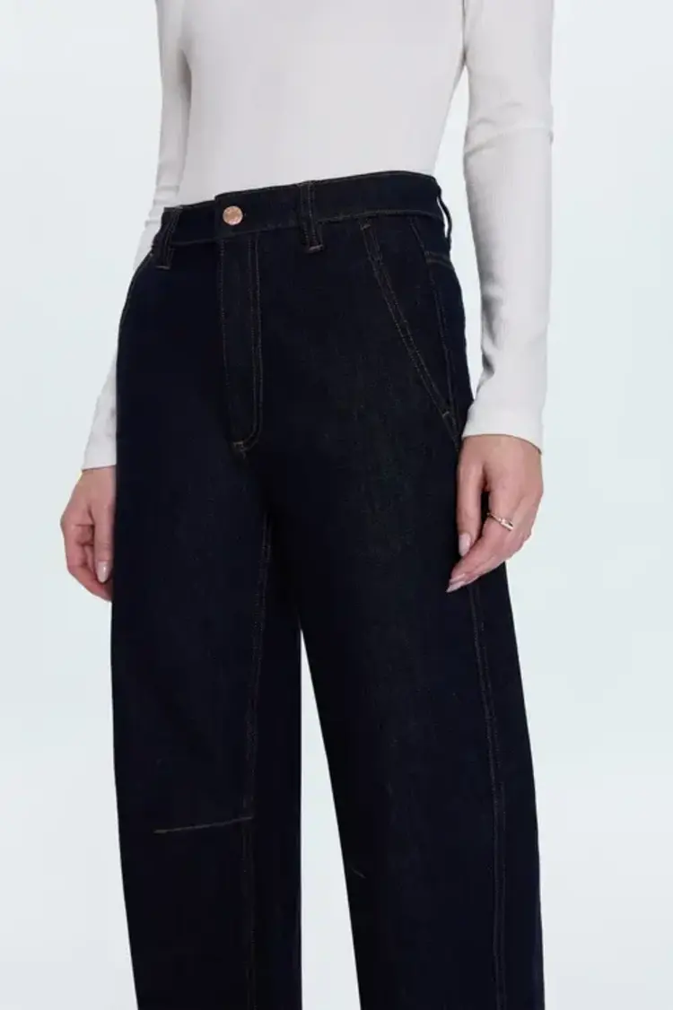 Pistola BEAU Seamed Crescent Raw Jean Nightfall