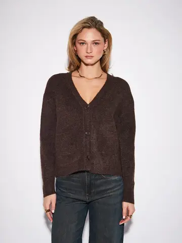 John & Jenn Braxton Cardigan Chocolate