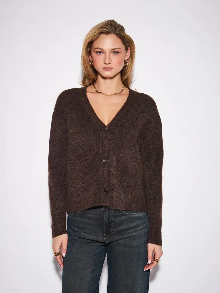 John & Jenn Braxton Cardigan Chocolate