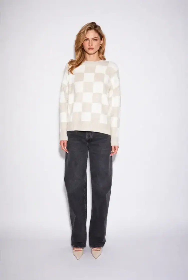 John & Jenn Hugo Sweater Mellow Check