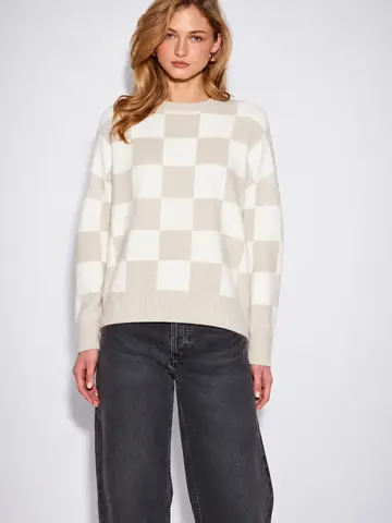John & Jenn Hugo Sweater Mellow Check