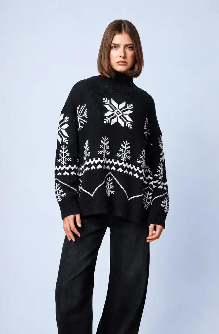 Line the Label Jemima Sweater Black Diamond