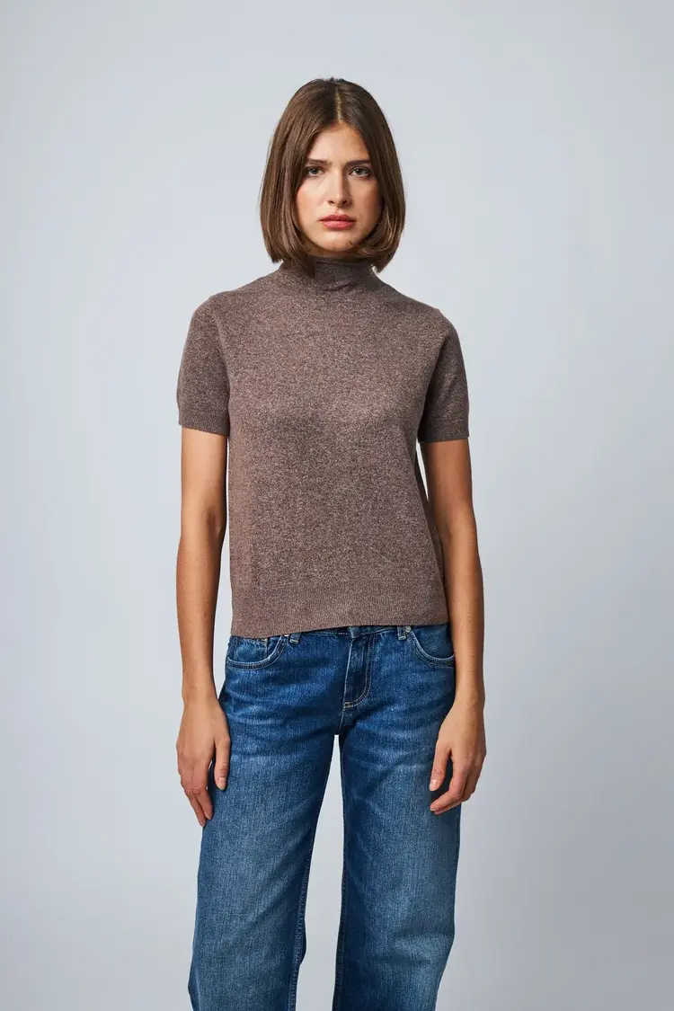Line the Label Clara Top Mocha