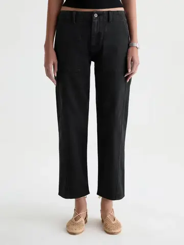 AG Denim Analeigh Pant Sulfur Super Black