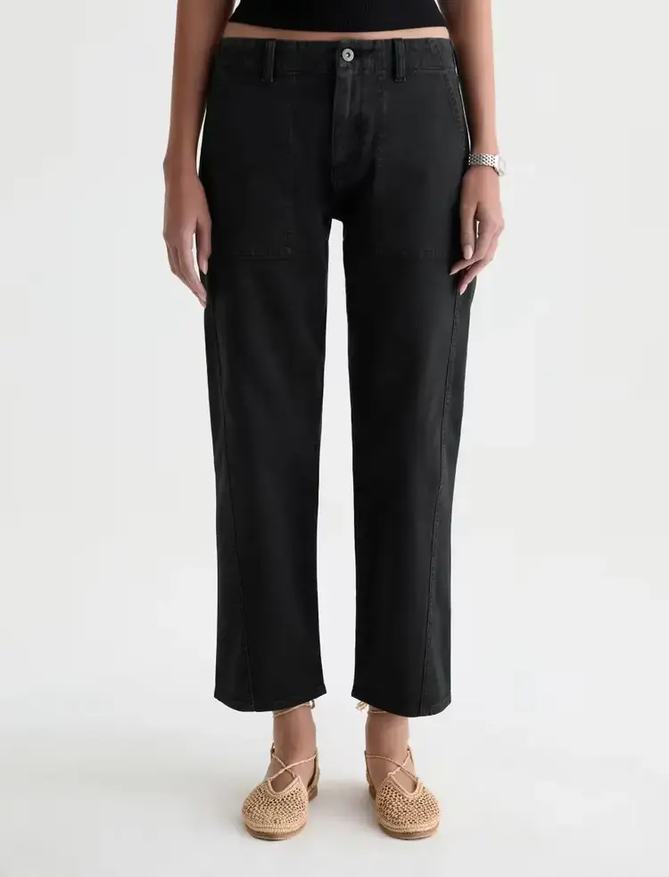 AG Denim Analeigh Pant Sulfur Super Black