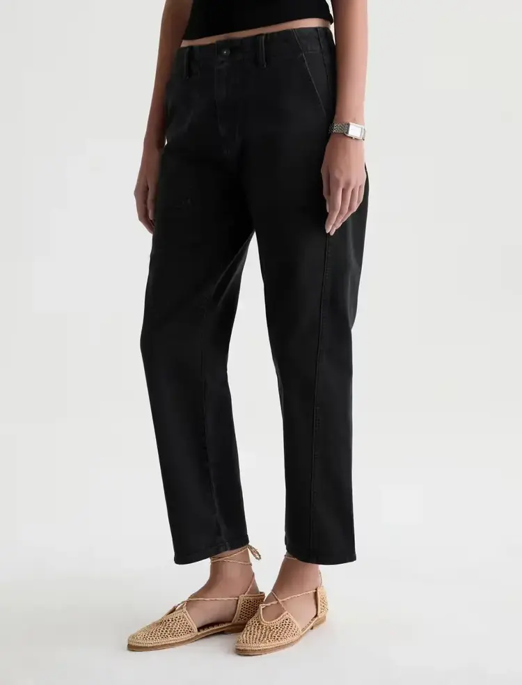 AG Denim Analeigh Pant Sulfur Super Black