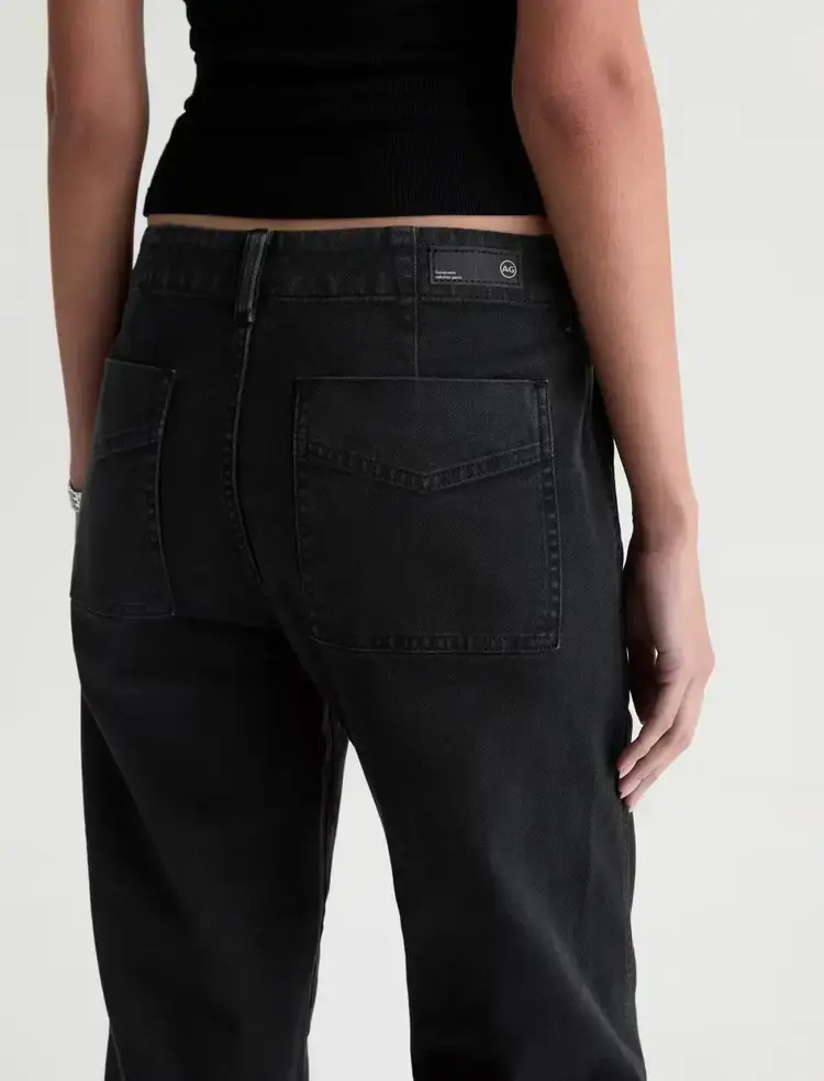 AG Denim Analeigh Pant Sulfur Super Black