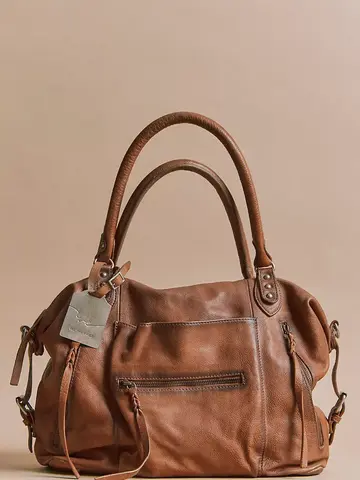 Free People WTF Emerson Tote Bag Saddle