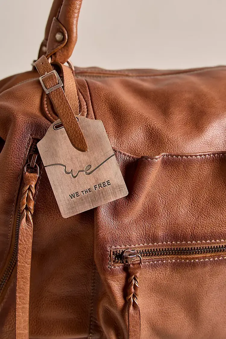 Free People WTF Emerson Tote Bag Saddle