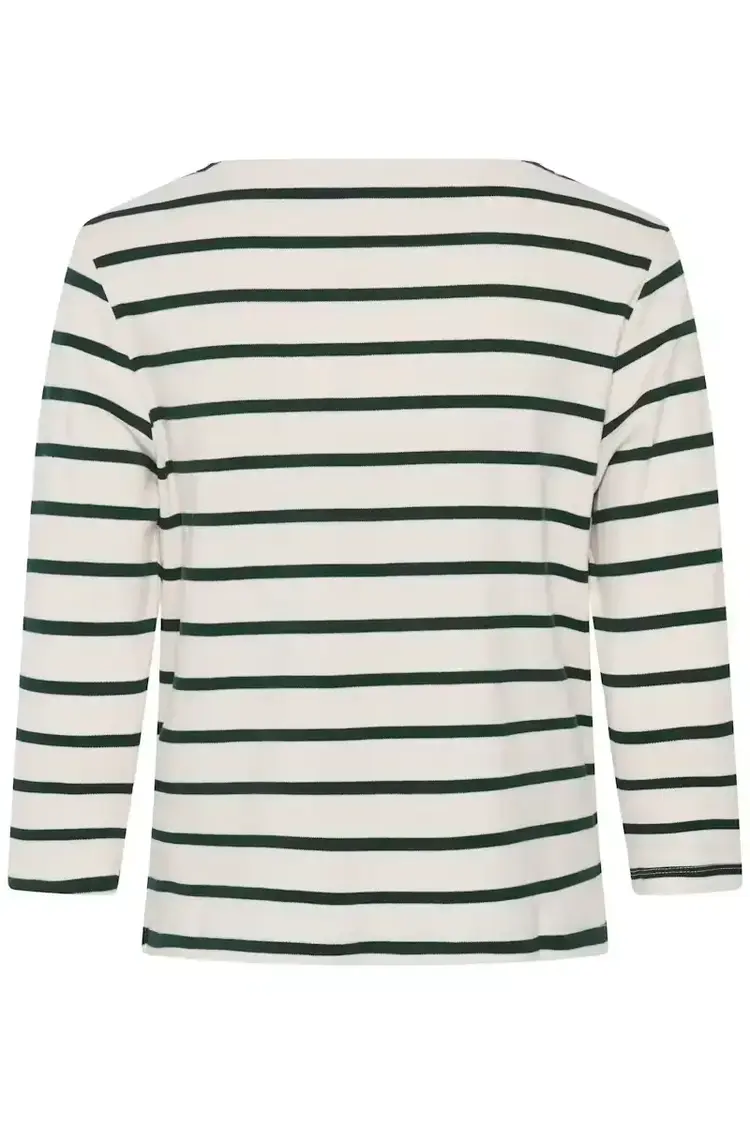 Part Two Nela T-shirt Green Gables Stripe