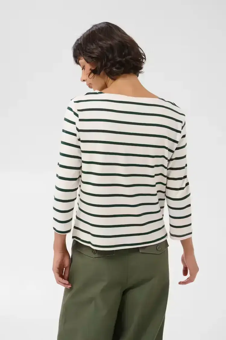 Part Two Nela T-shirt Green Gables Stripe
