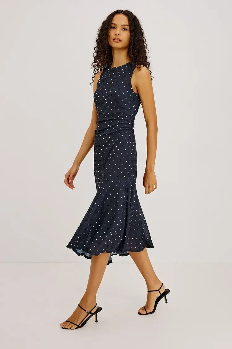 Rails Daija Dress Navy Polka Dots