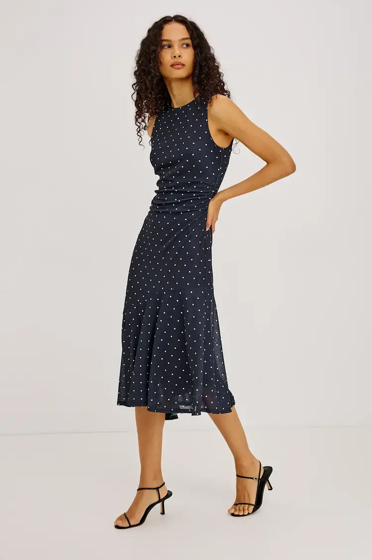 Rails Daija Dress Navy Polka Dots