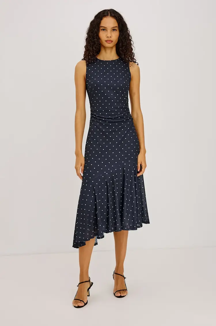 Rails Daija Dress Navy Polka Dots