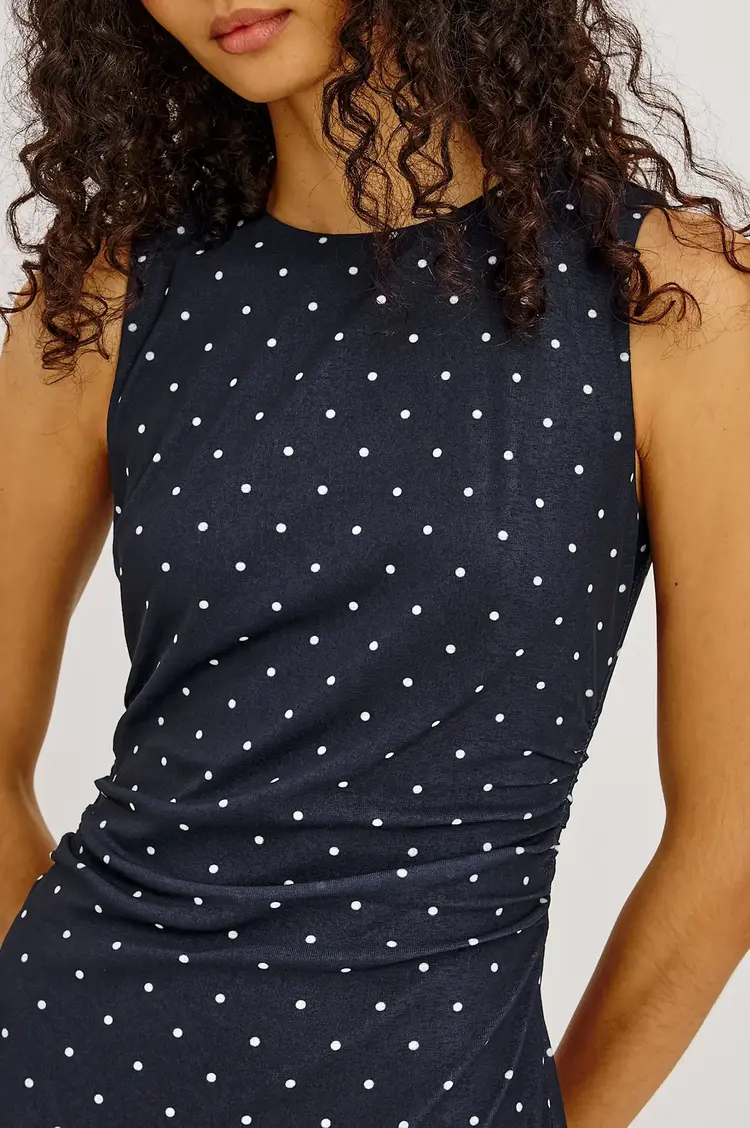Rails Daija Dress Navy Polka Dots