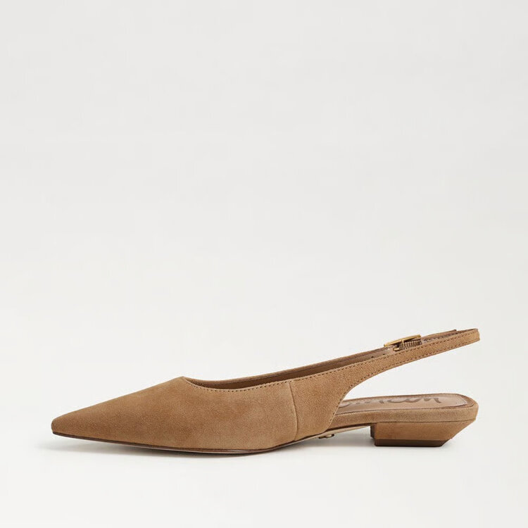 Sam Edelman Netty Slingback Flat Cyrus Tan Suede