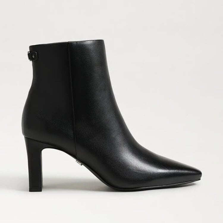 Sam Edelman Saige Ankle Bootie Black Leather