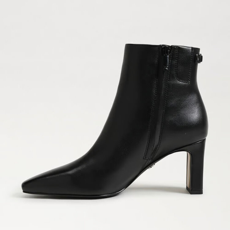 Sam Edelman Saige Ankle Bootie Black Leather
