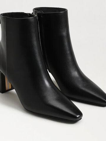Sam Edelman Saige Ankle Bootie Black Leather