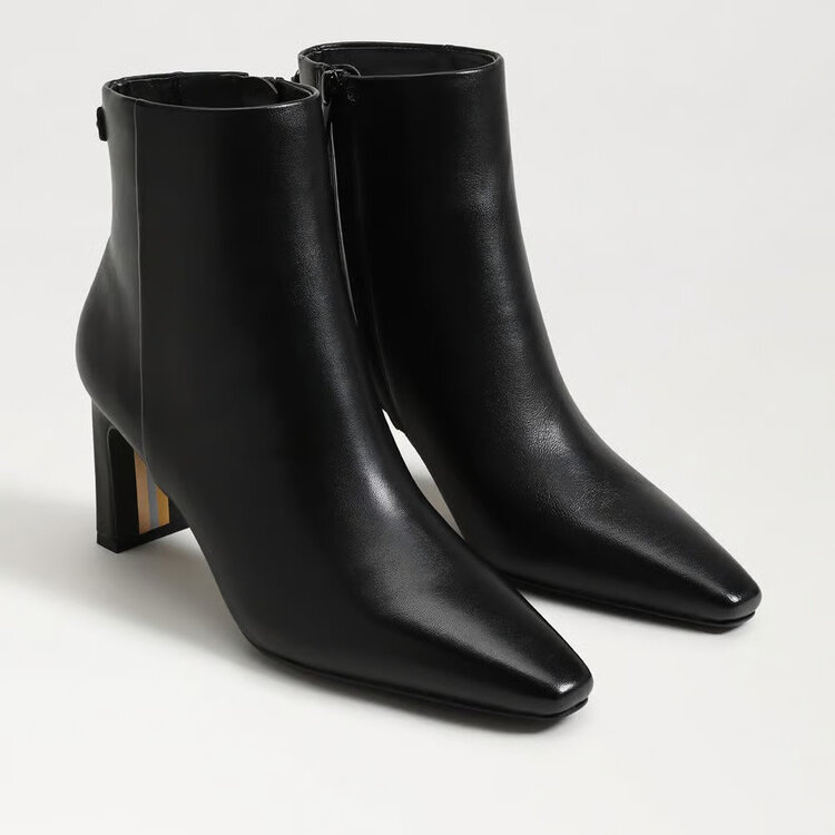 Sam Edelman Saige Ankle Bootie Black Leather