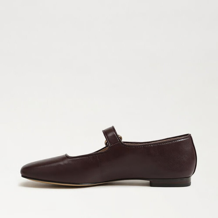 Sam Edelman Michaela Mary Jane Flat Spiced Pecan Leather