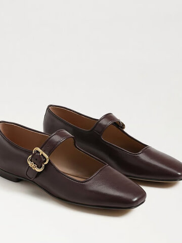 Sam Edelman Michaela Mary Jane Flat Spiced Pecan Leather