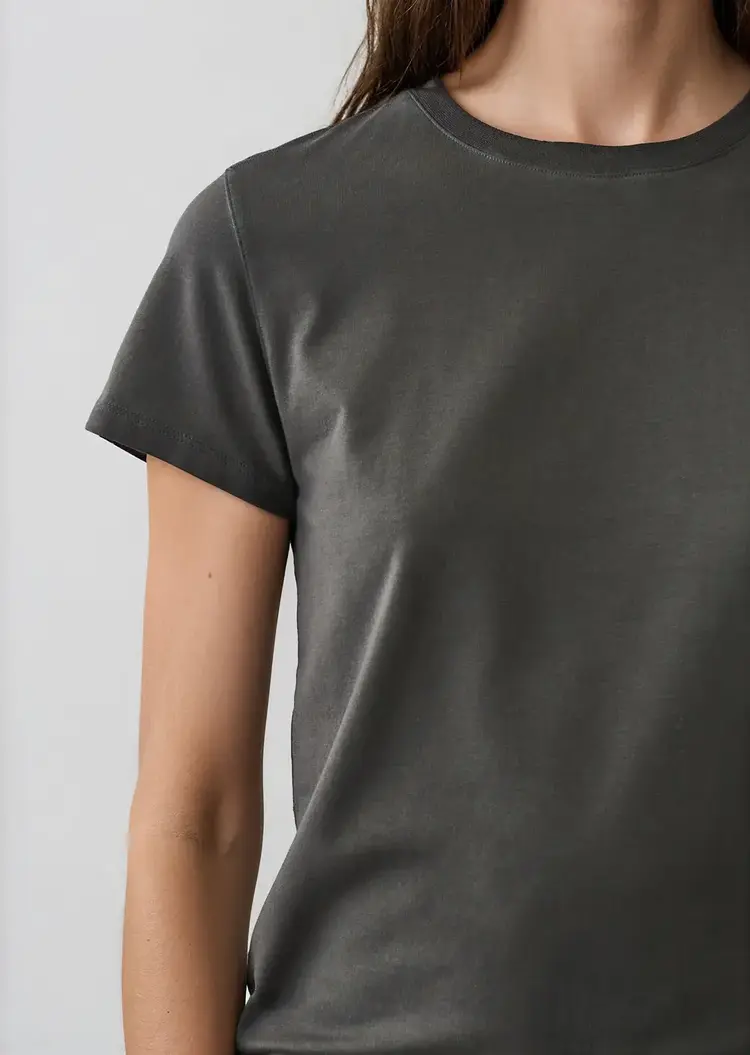 Patrick Assaraf Sublime Pima Cotton Fitted T-Shirt Thyme