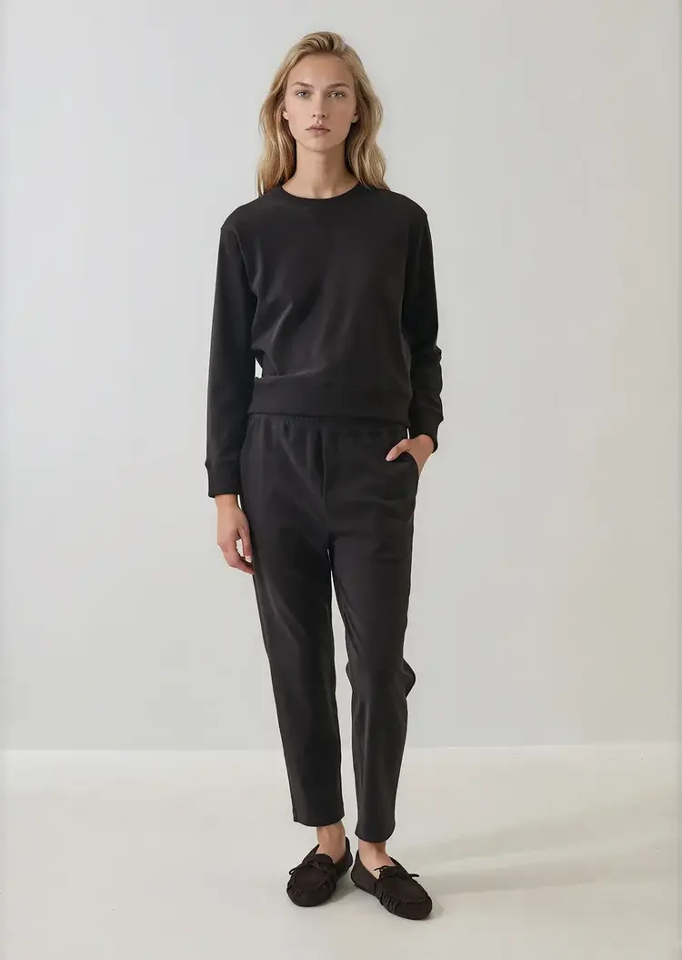 Patrick Assaraf Pima Tapered Pant Molasses