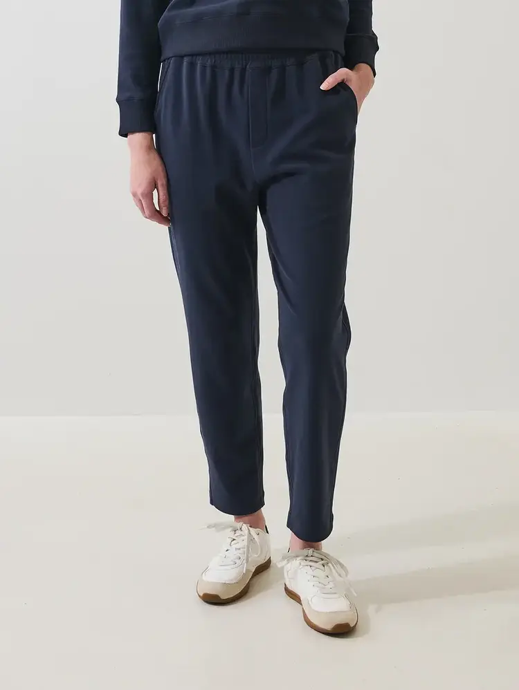 Patrick Assaraf Pima Tapered Pant Dark Navy