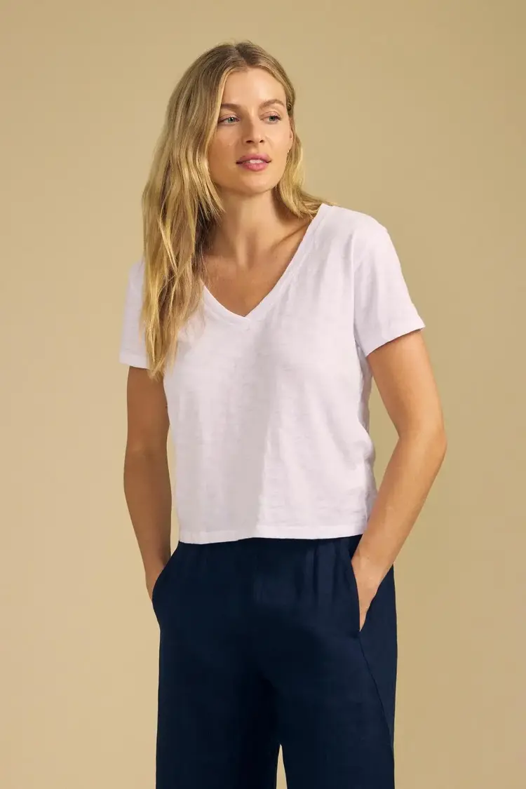 Velvet Elisha Top White