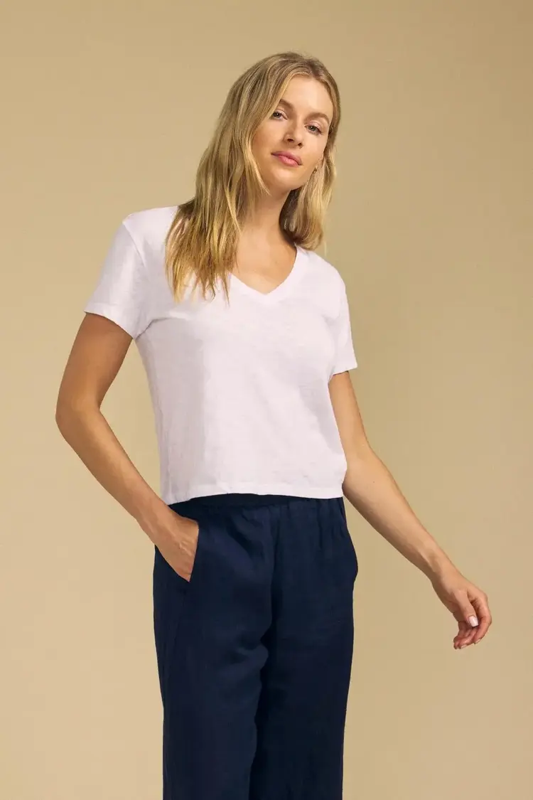 Velvet Elisha Top White