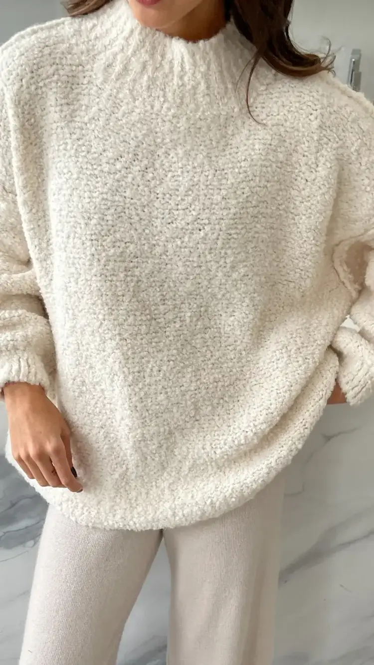 Charli London Jessica Sweater Off White 4352-B6007