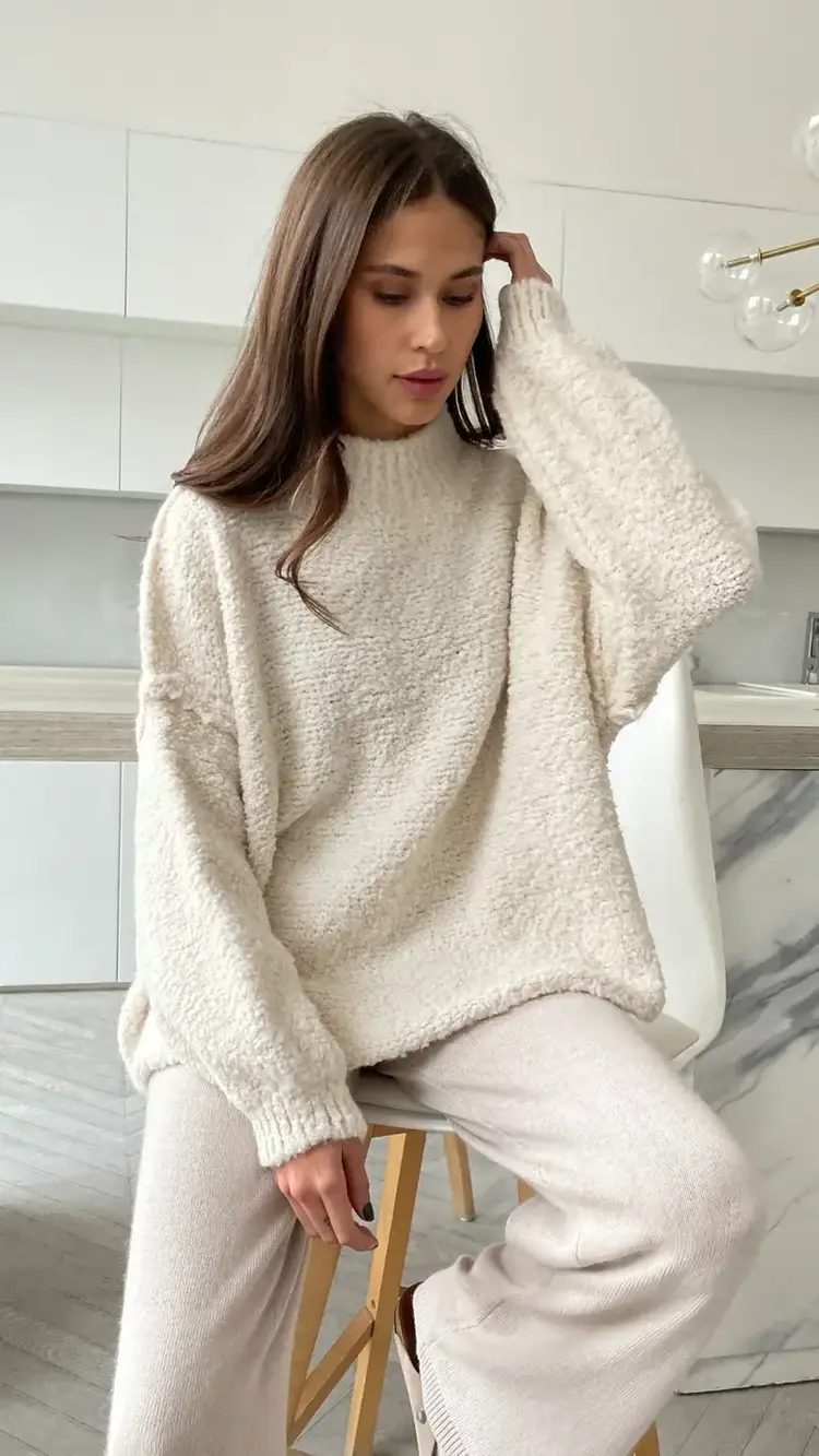 Charli London Jessica Sweater Off White 4352-B6007