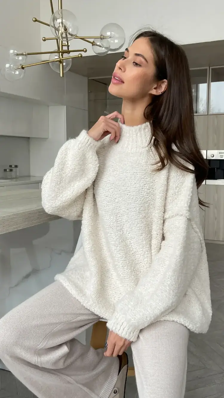 Charli London Jessica Sweater Off White 4352-B6007